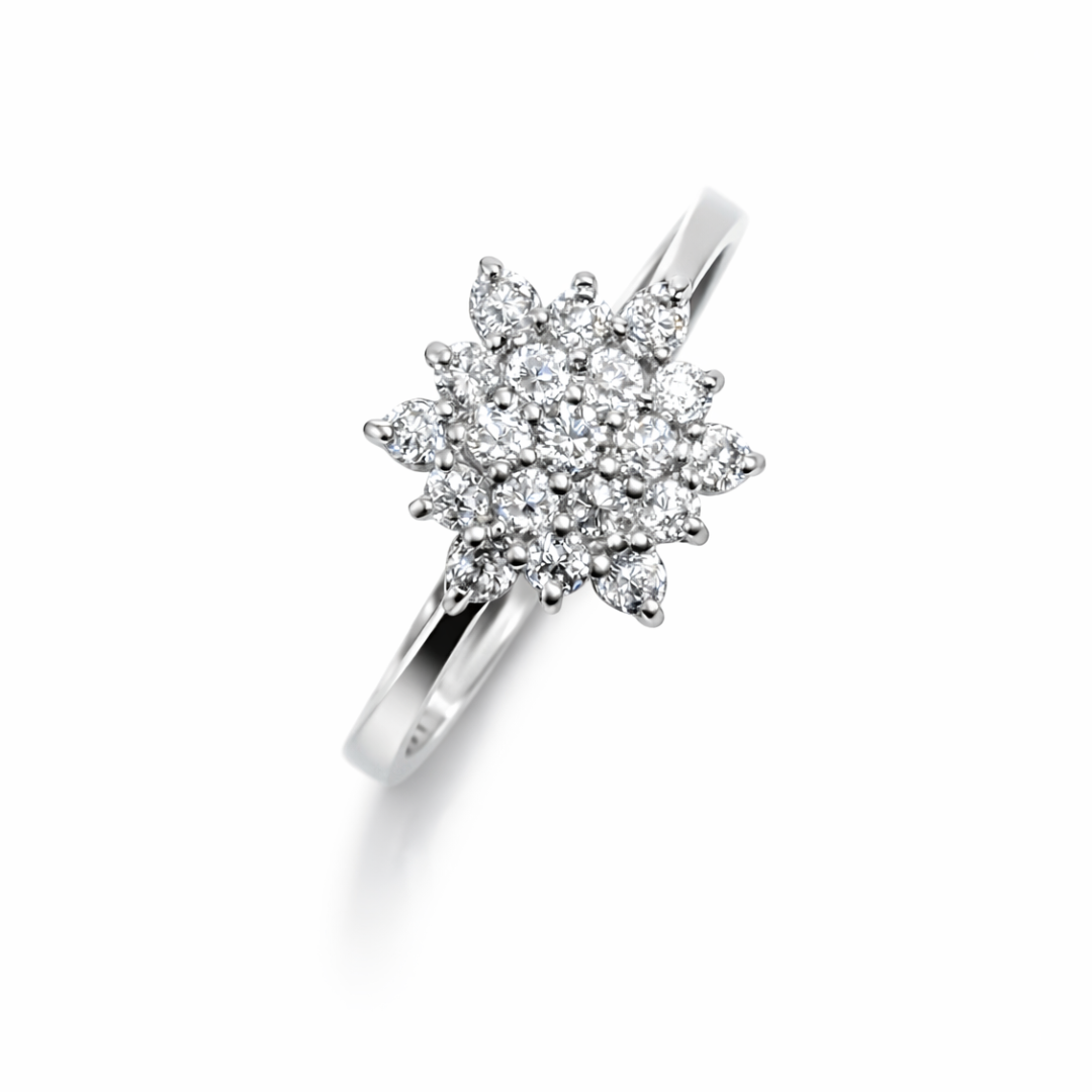 Sunflower Cluster Ring