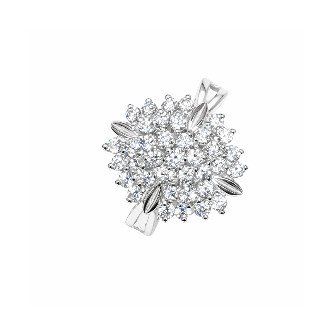 Starlight Cluster Silver Ring