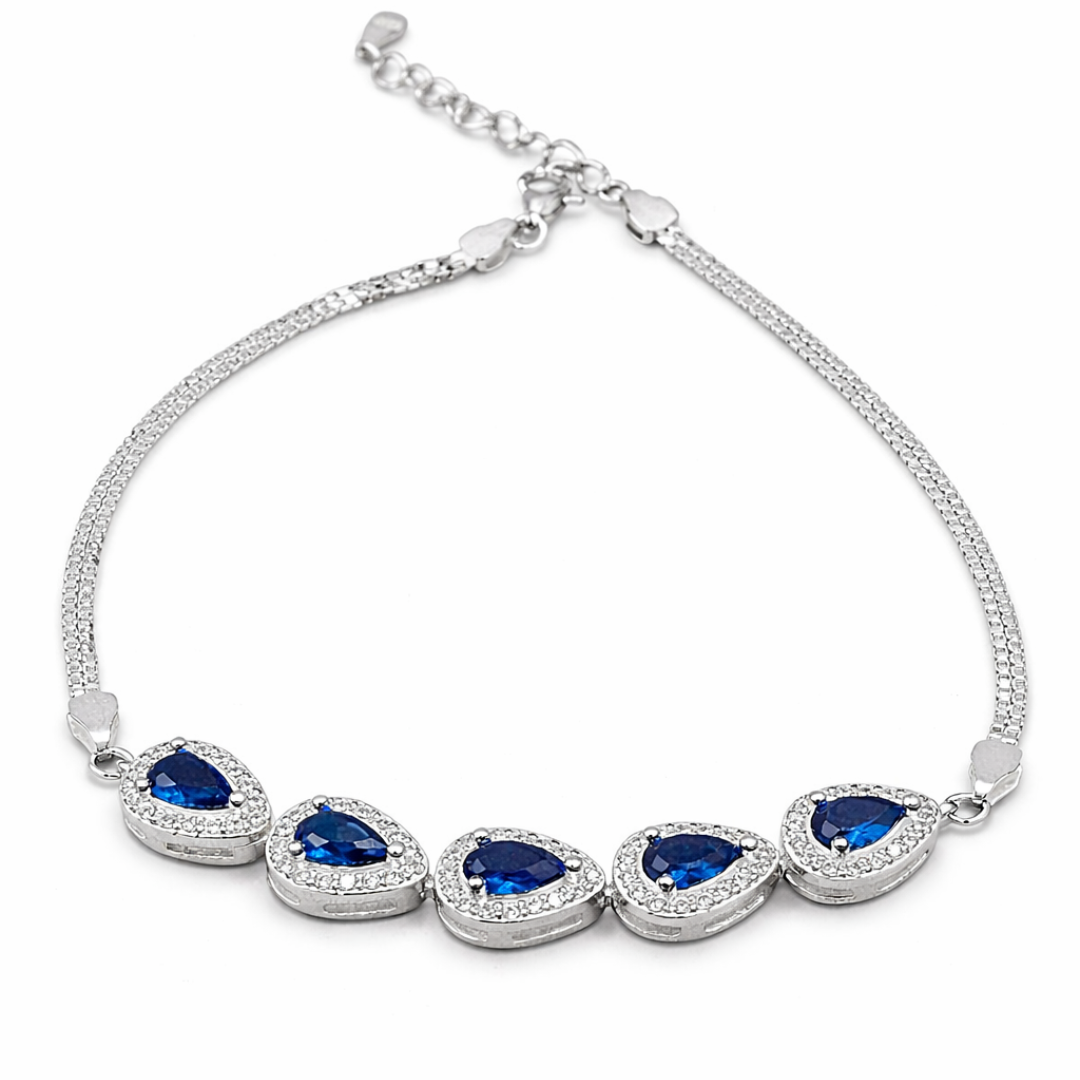 Teardrop Silver Bracelet