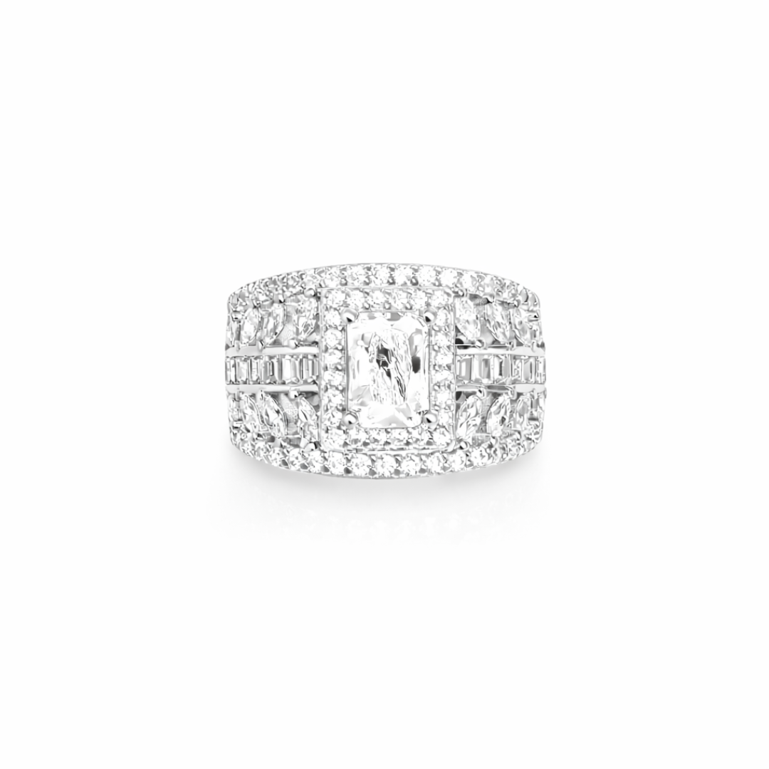 Signature Band Silver Ring