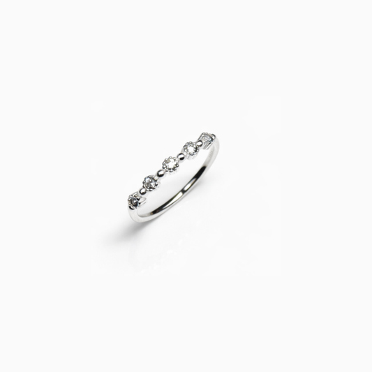 Minimal Band Silver Stacking Ring