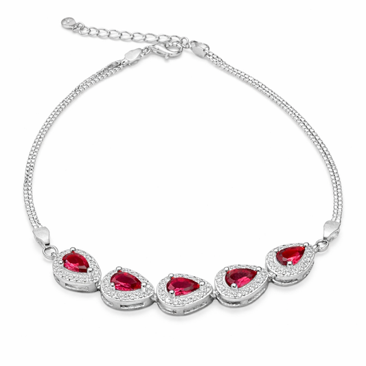 Teardrop Silver Bracelet