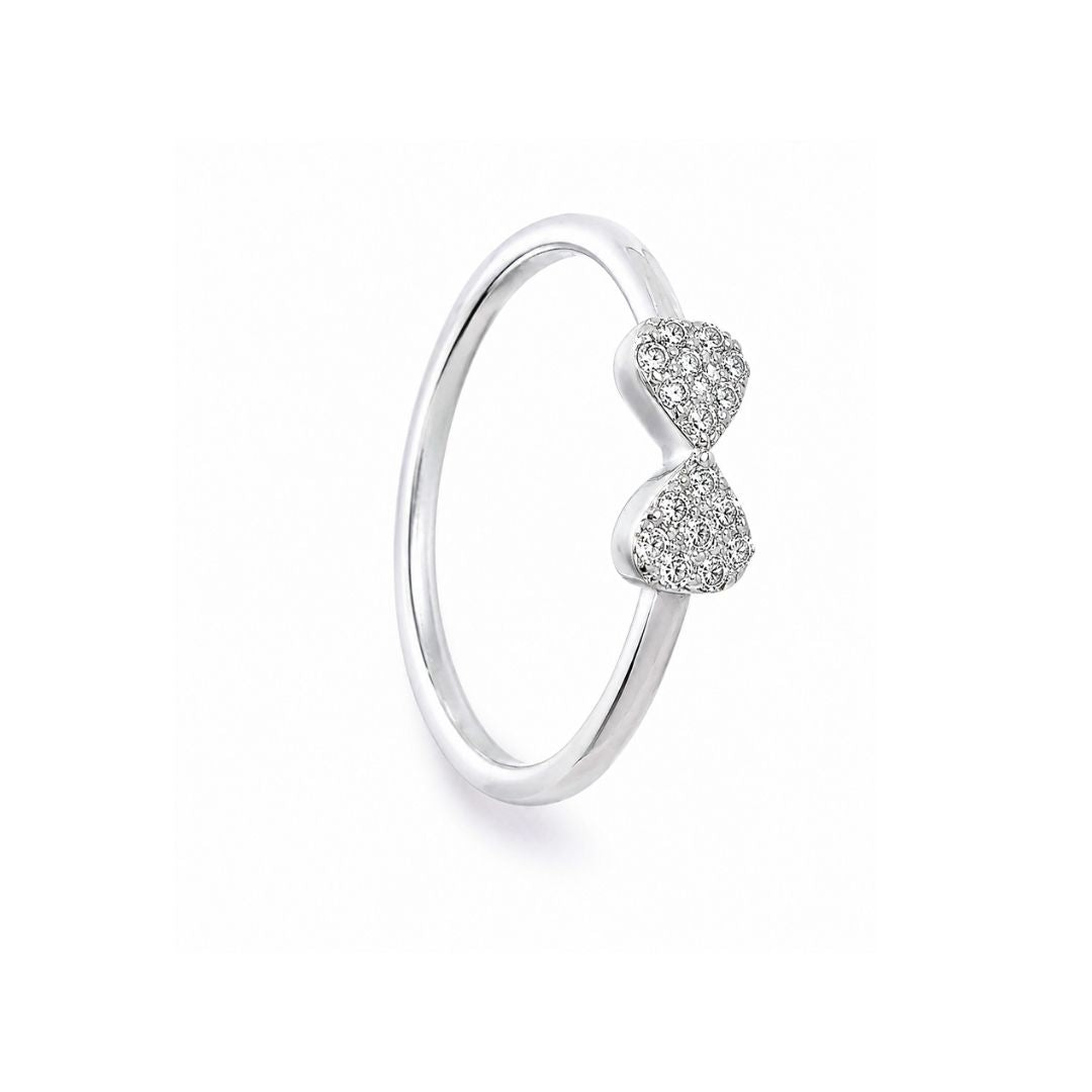 Bow Silver Stacking Ring