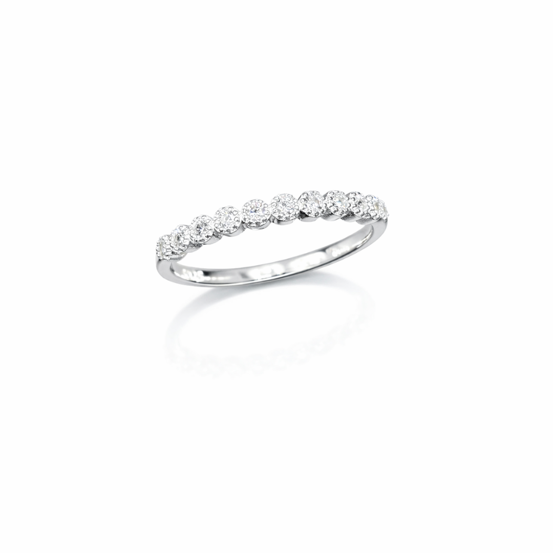 Round Band Silver Stacking Ring