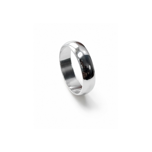 925 Sterling Silver 5.5mm Court Band