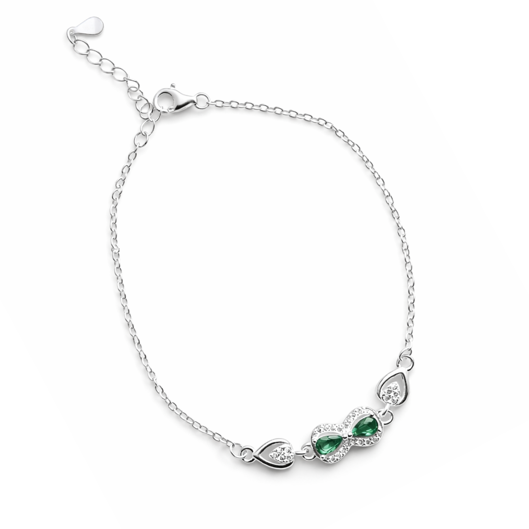 Infinity Charm Silver Bracelet