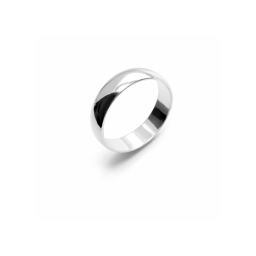 925 Sterling Silver 5.5mm Court Band