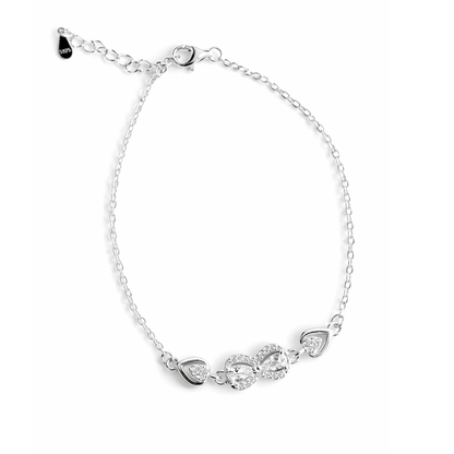 Infinity Charm Silver Bracelet