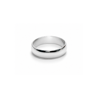 925 Sterling Silver 5.5mm Court Band