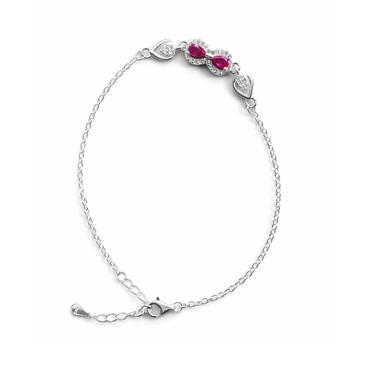 Infinity Charm Silver Bracelet