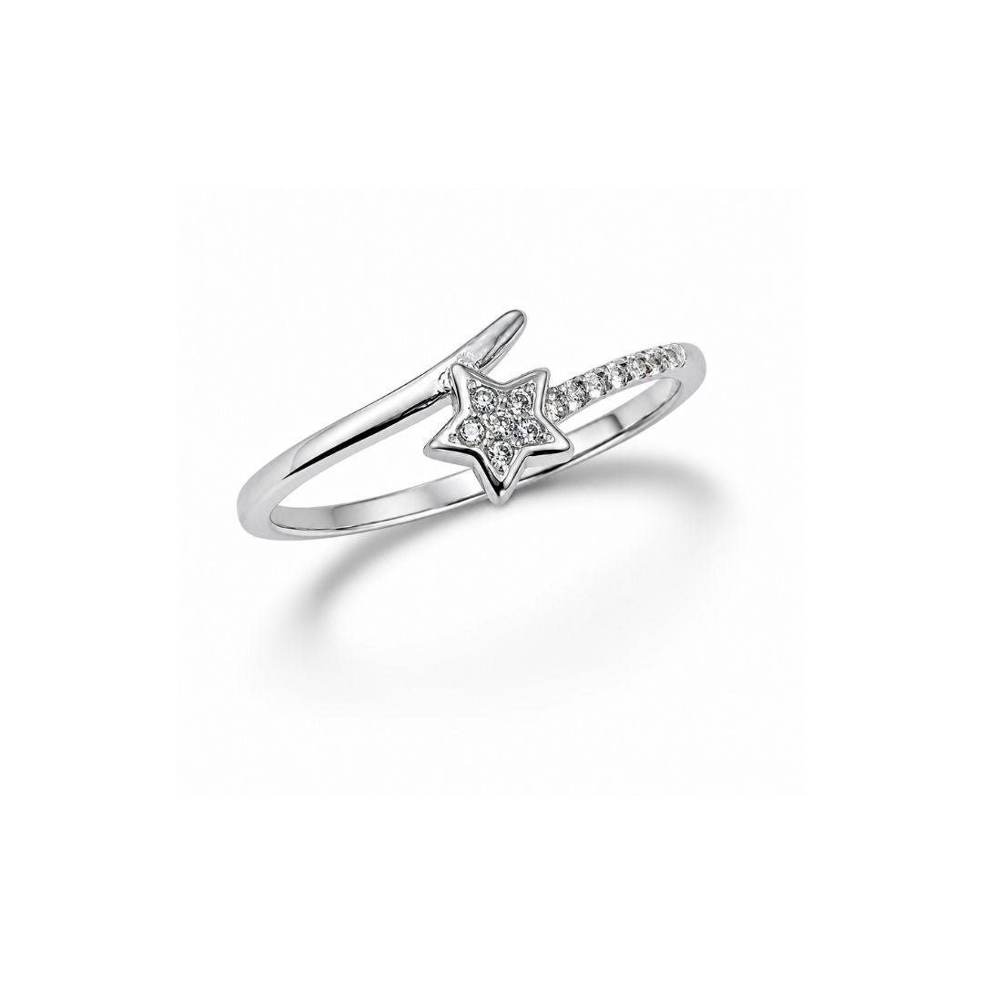 Starry Silver Stacking Ring