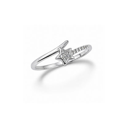 Starry Silver Stacking Ring