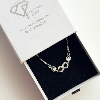 Infinity Charm Silver Bracelet