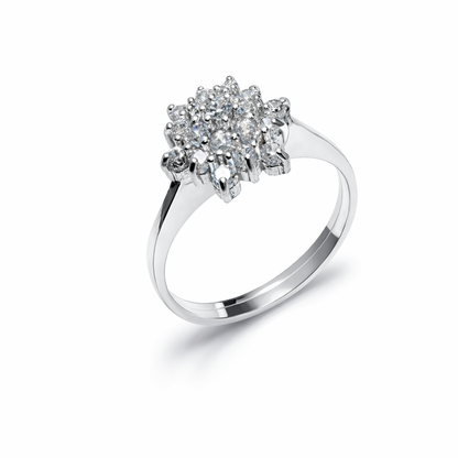 Sunflower Cluster Ring