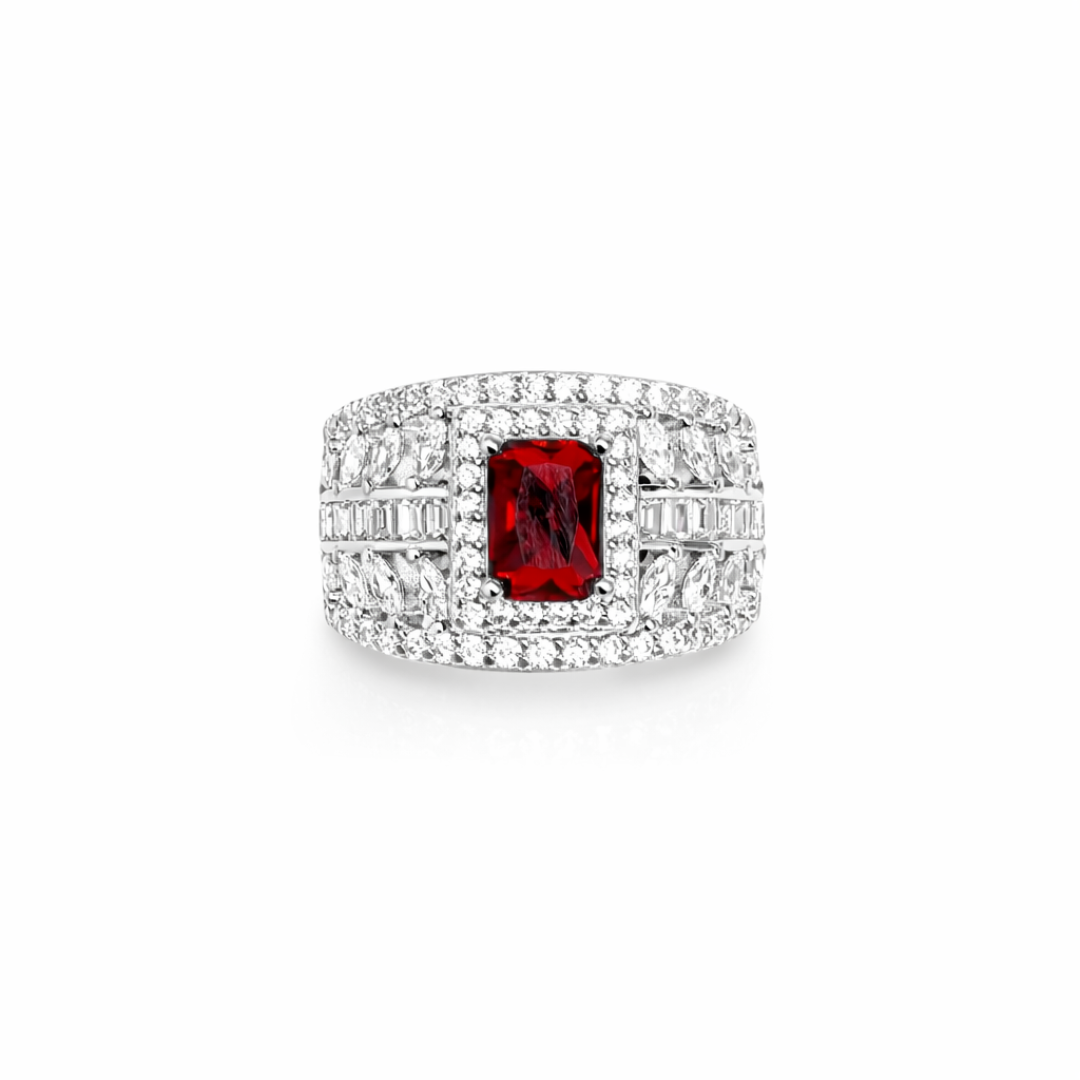 Signature Band Silver Ring