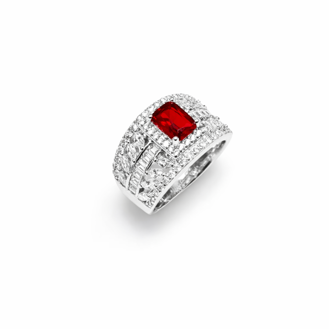 Signature Band Silver Ring