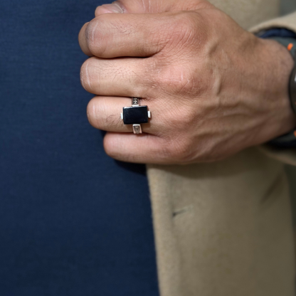 Midnight Rectangle Ring