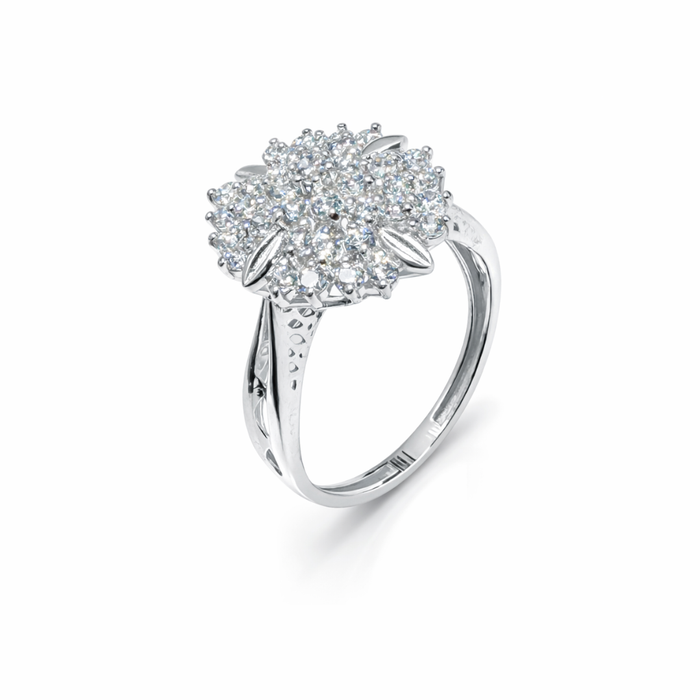 Starlight Cluster Silver Ring