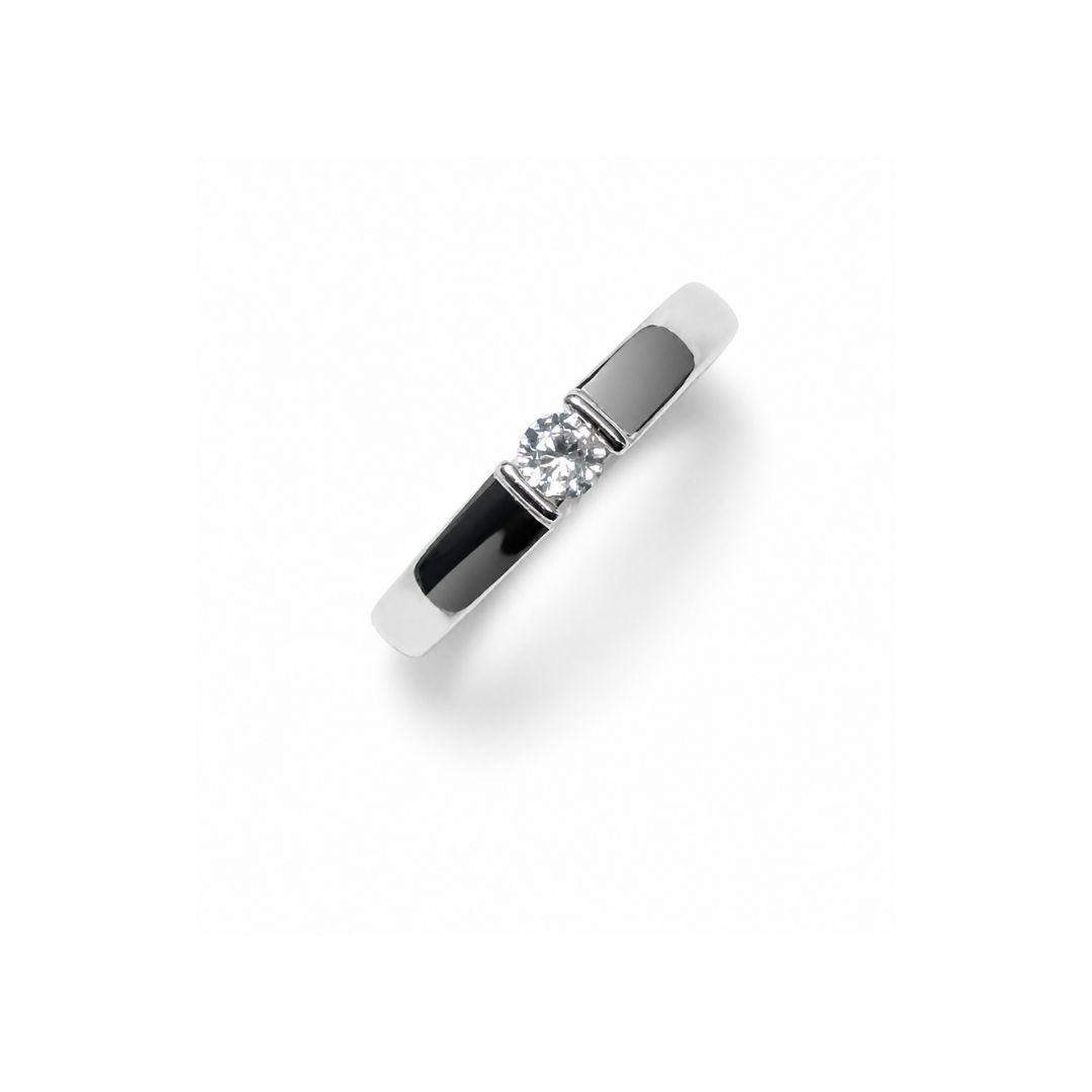 925 Silver Mens Engagement Ring