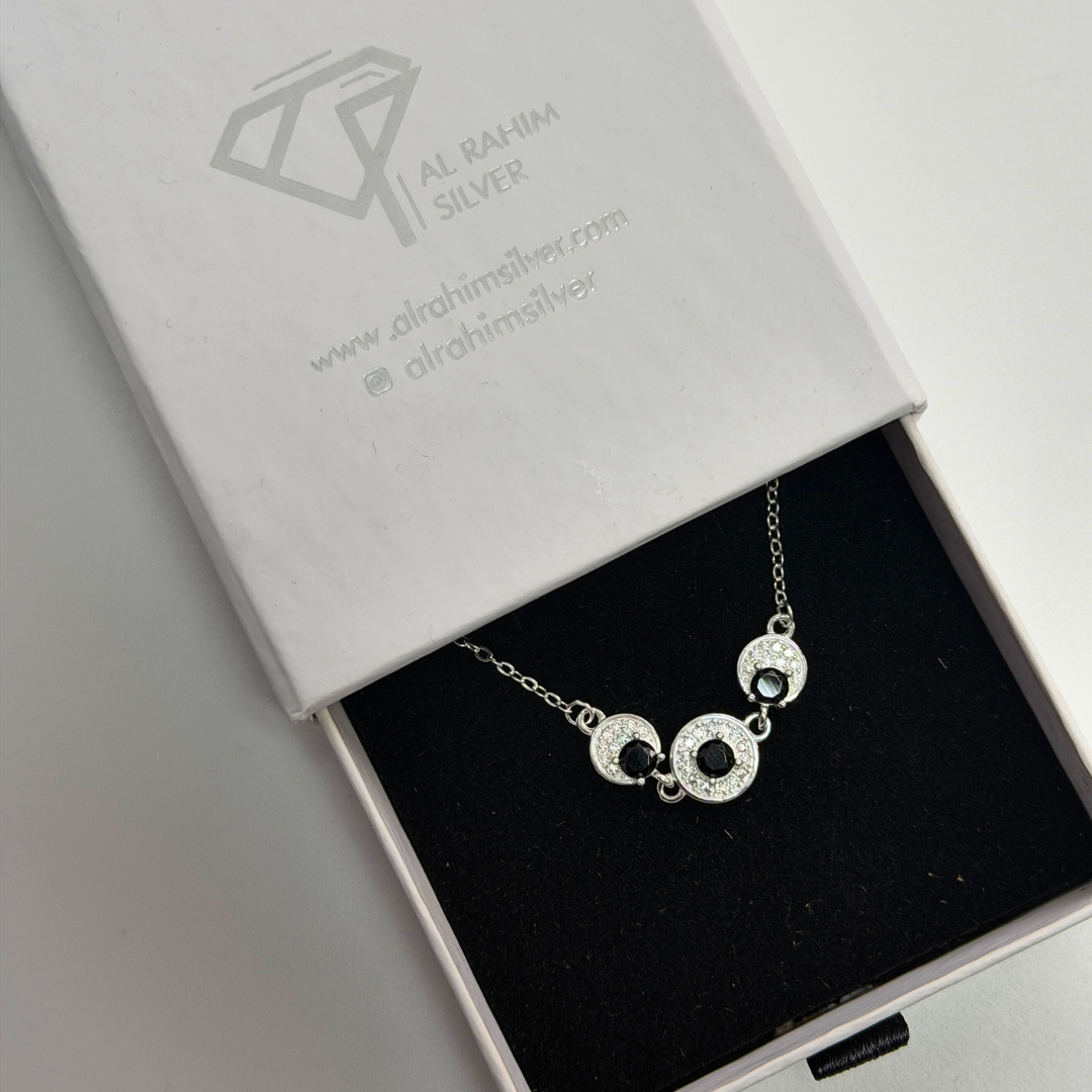 Round Cut Silver Bracelet