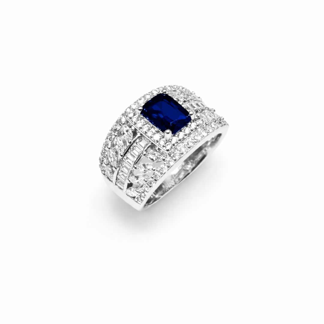 Signature Band Silver Ring