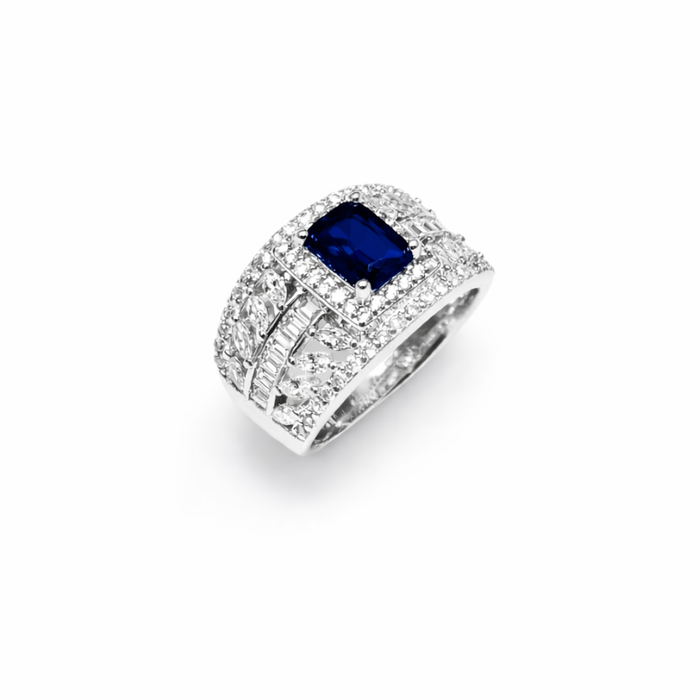 Signature Band Silver Ring