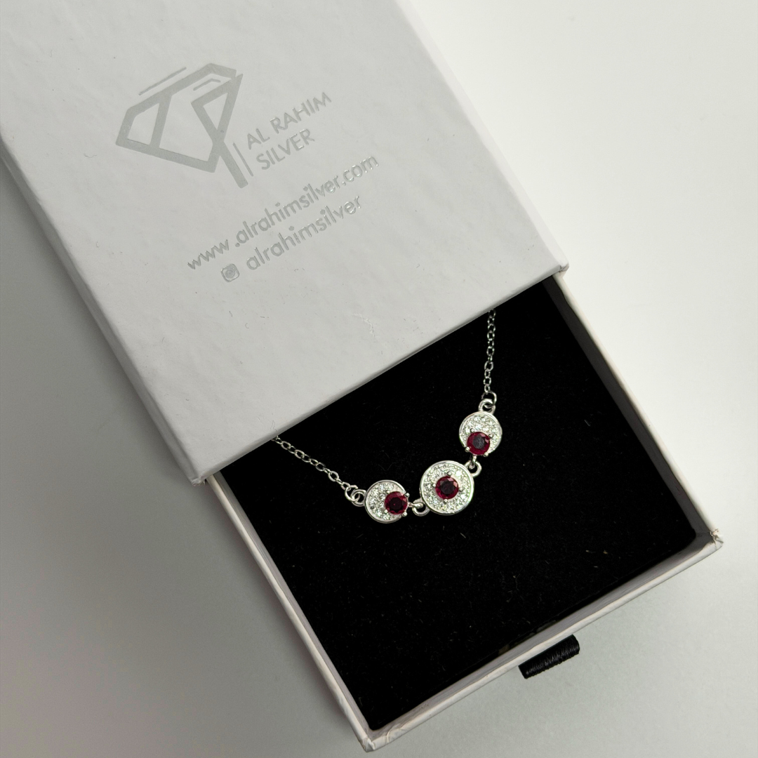 Round Cut Silver Bracelet