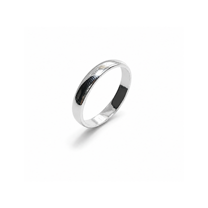 925 Sterling Silver 3.5mm Court Band