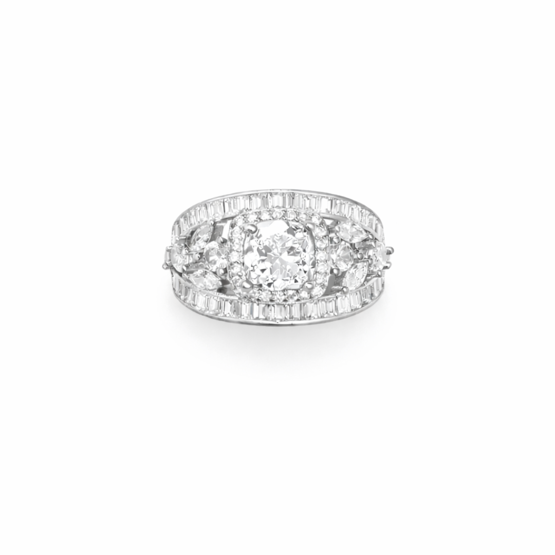 Signature Crest Silver Ring