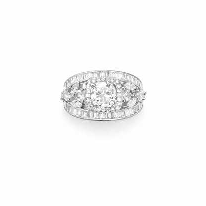 Signature Crest Silver Ring