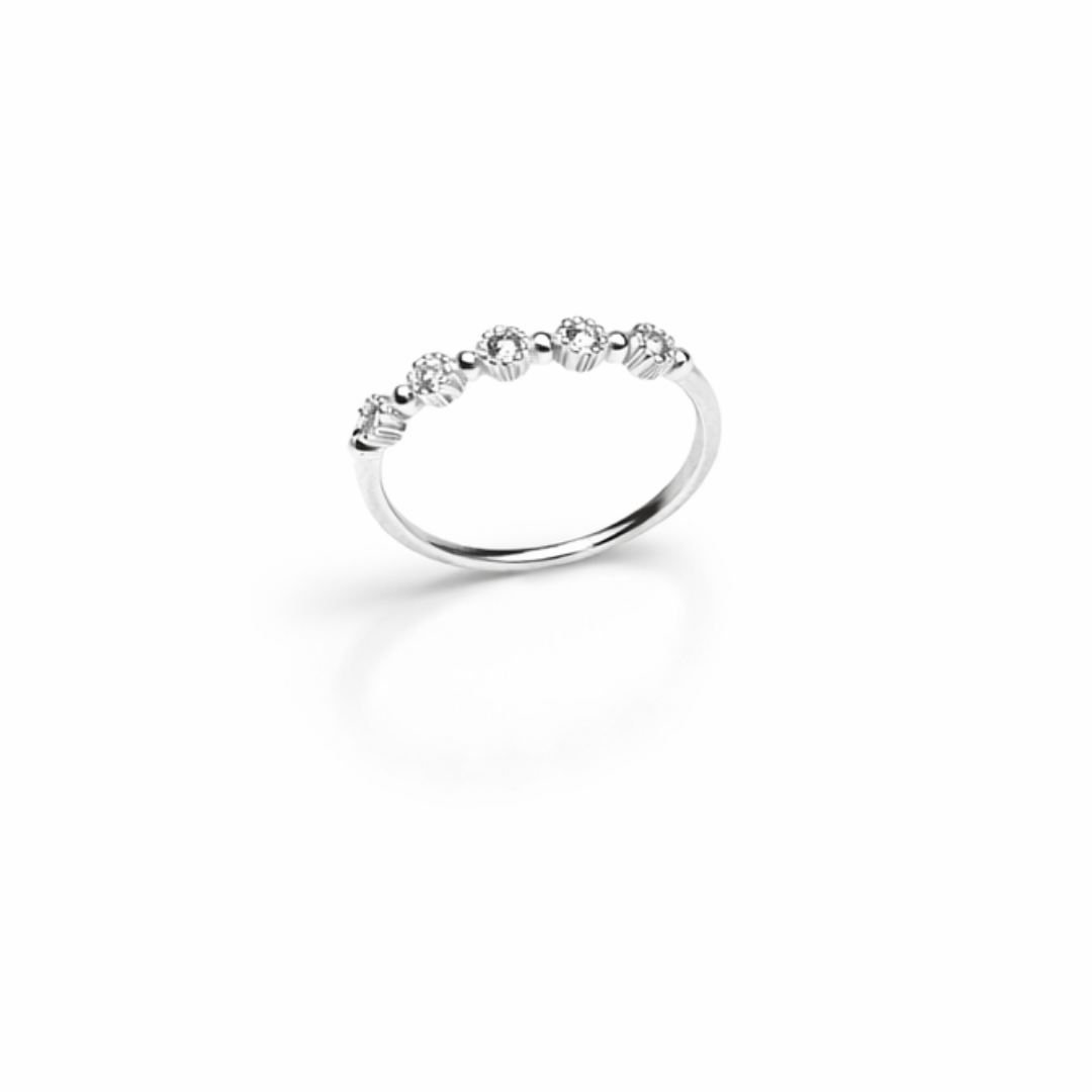 Minimal Band Silver Stacking Ring