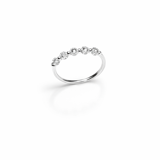 Minimal Band Silver Stacking Ring