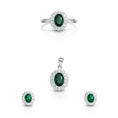 Classic Silver Pendant Set