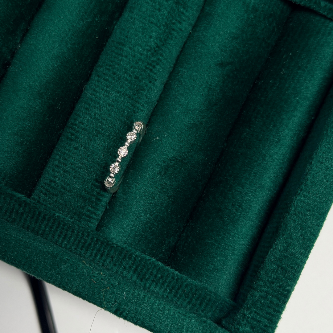 Minimal Band Silver Stacking Ring