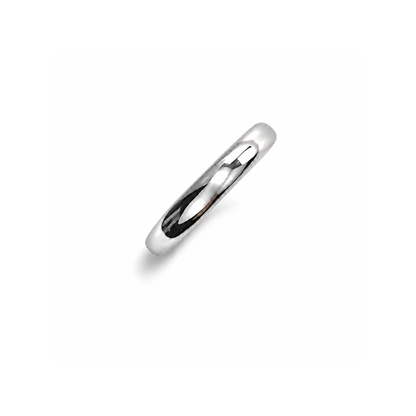 925 Sterling Silver 3.5mm Court Band