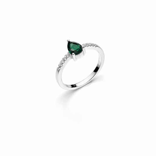 Pear Shaped Solitaire Ring