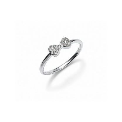 Bow Silver Stacking Ring