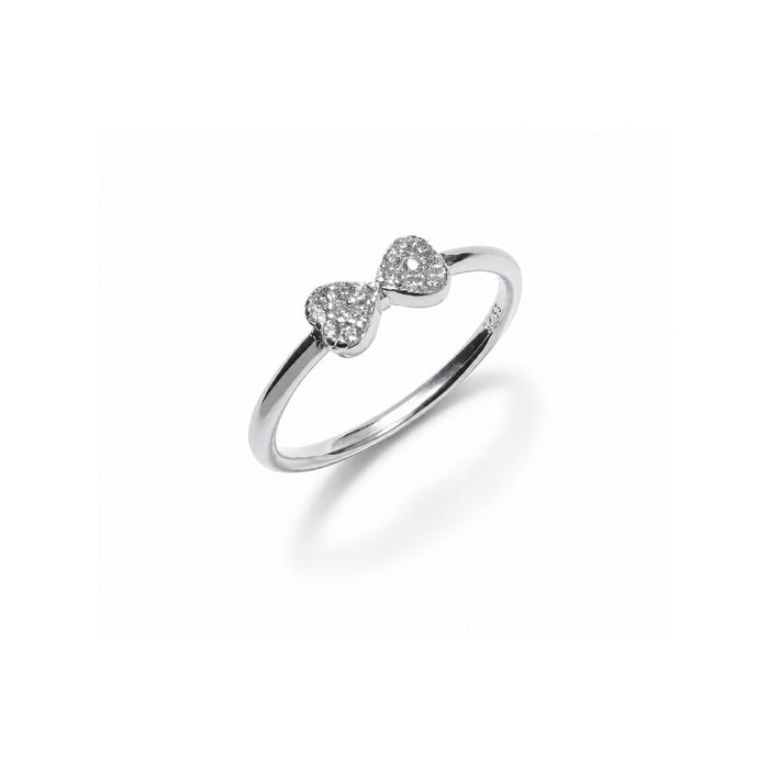 Bow Silver Stacking Ring