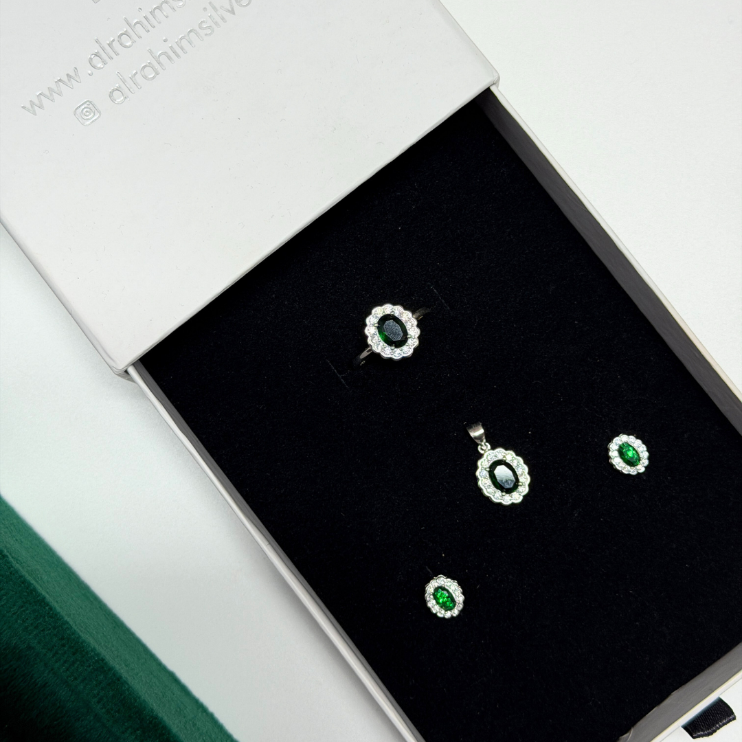 Classic Silver Pendant Set