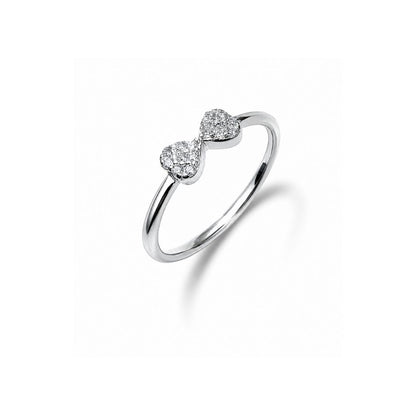Bow Silver Stacking Ring