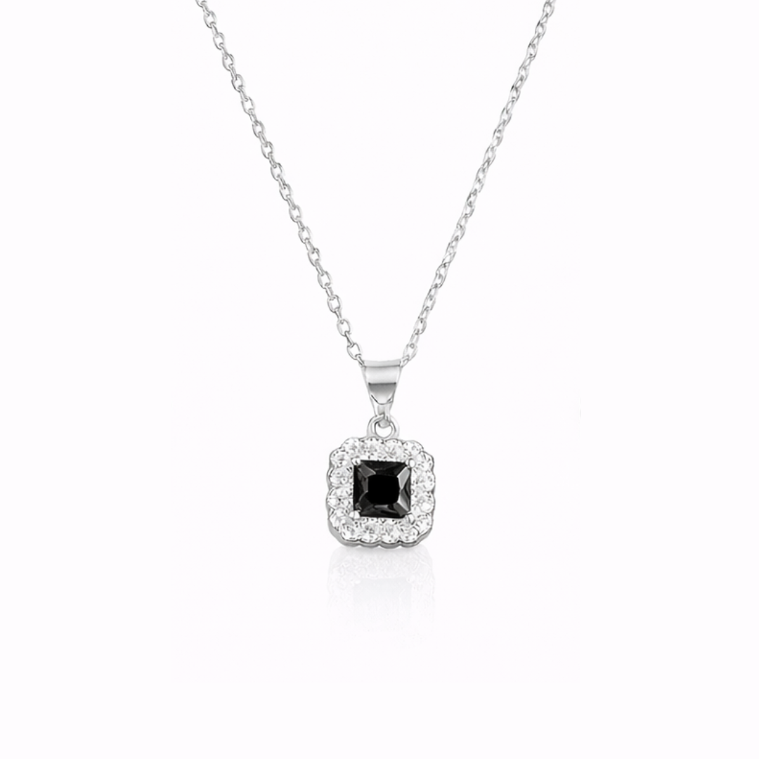 Lace Edge Silver Pendant Set