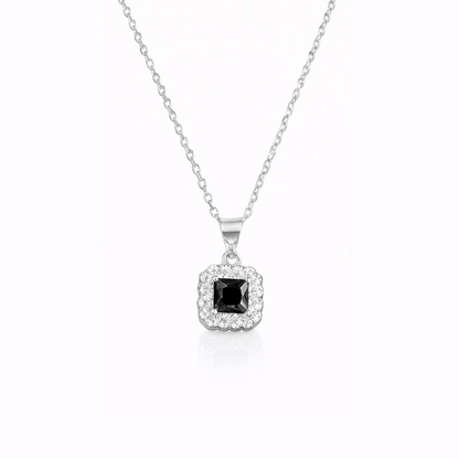 Lace Edge Silver Pendant Set