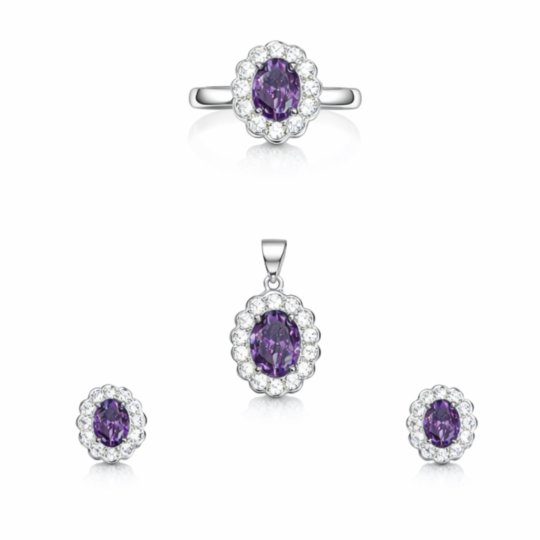 Classic Silver Pendant Set