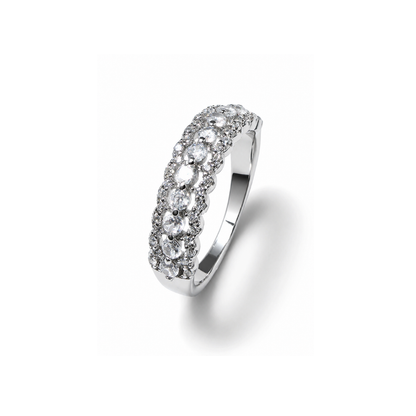 Scalloped Silver Anniversary Band