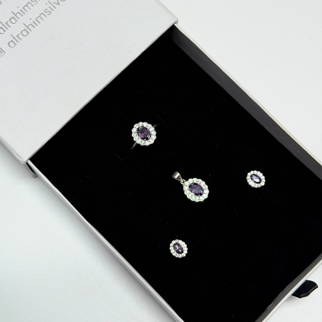 Classic Silver Pendant Set