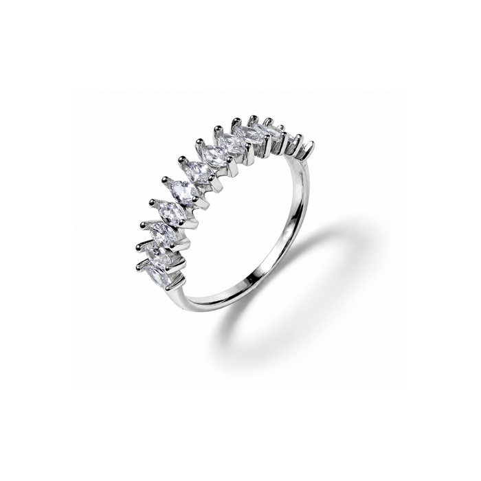Half Eternity 925 Silver Ring