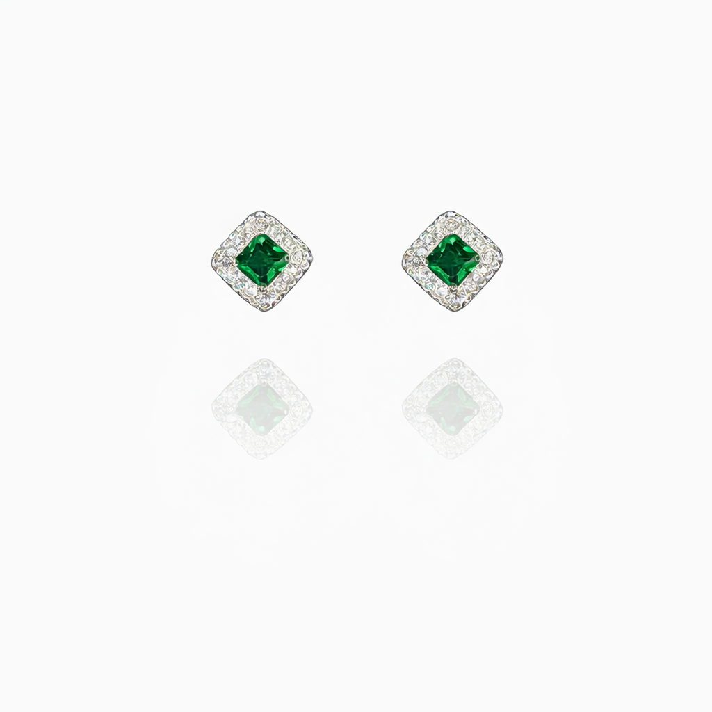 Curly Edge Silver Eartops