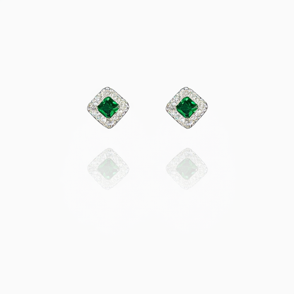 Curly Edge Silver Eartops