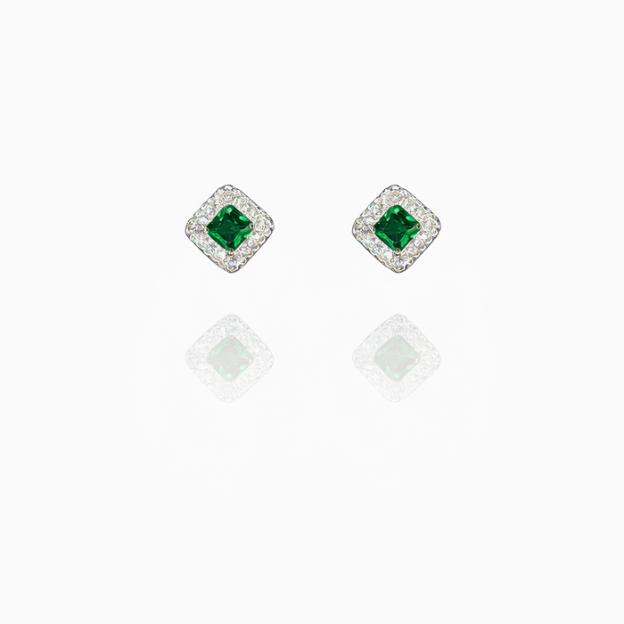 Curly Edge Silver Eartops