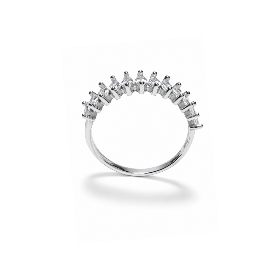 Half Eternity 925 Silver Ring